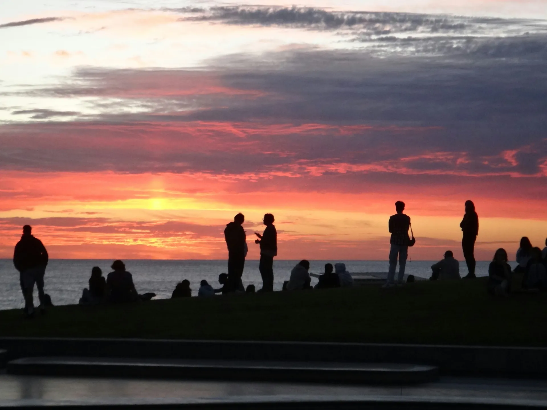 Atardecer en la playa
